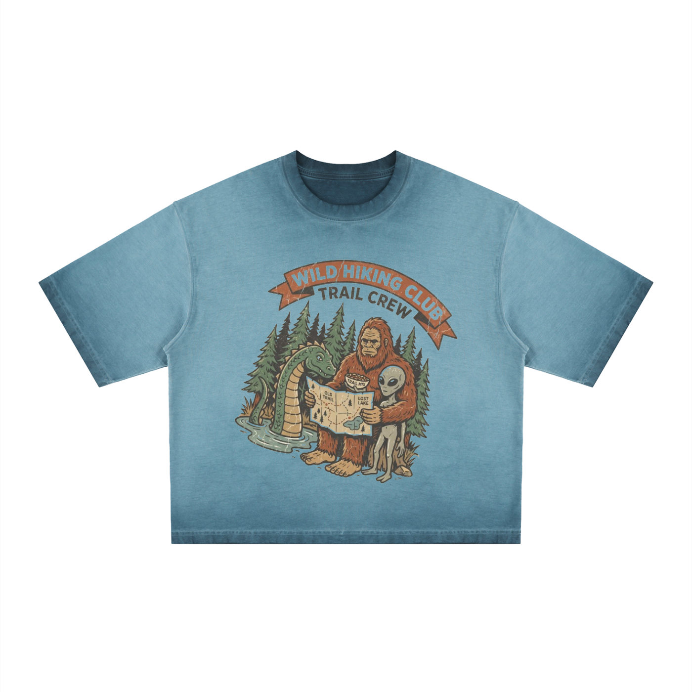 Mountain Peak Boxy Tee | Wild Hiking Club