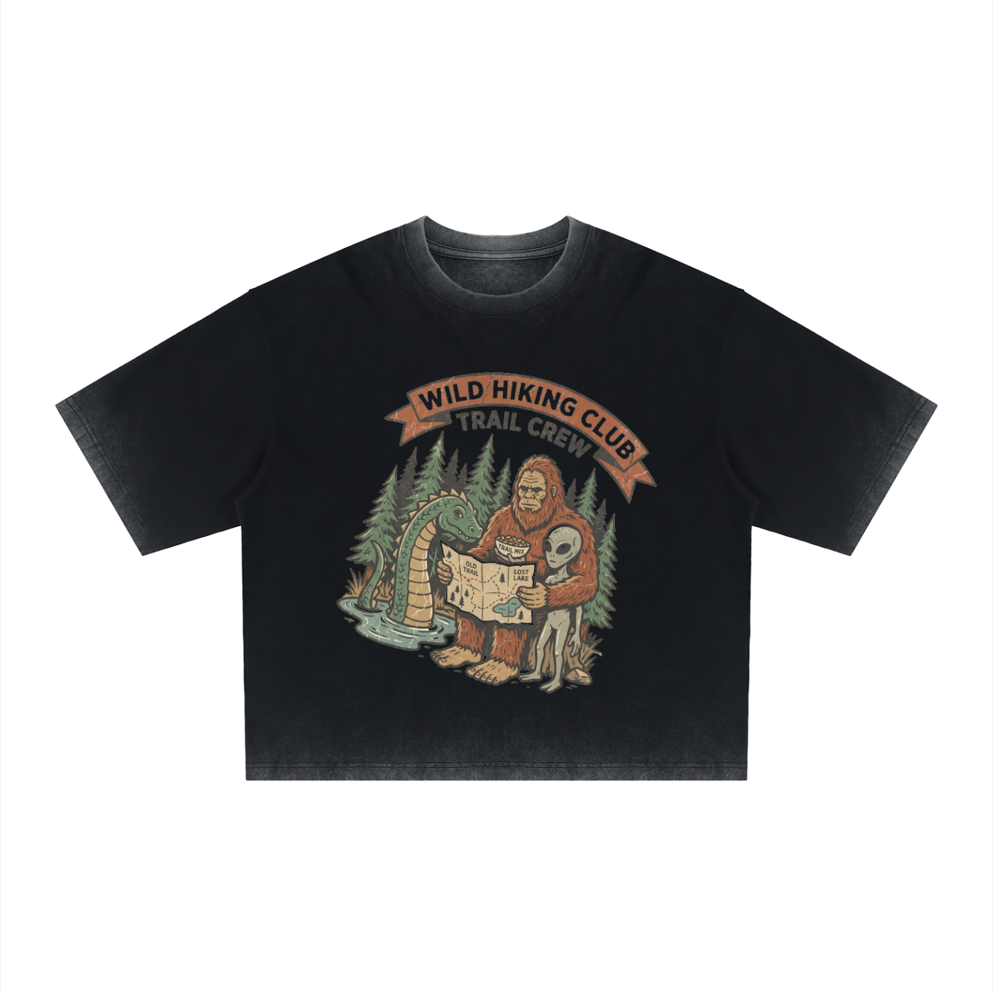 Mountain Peak Boxy Tee | Wild Hiking Club