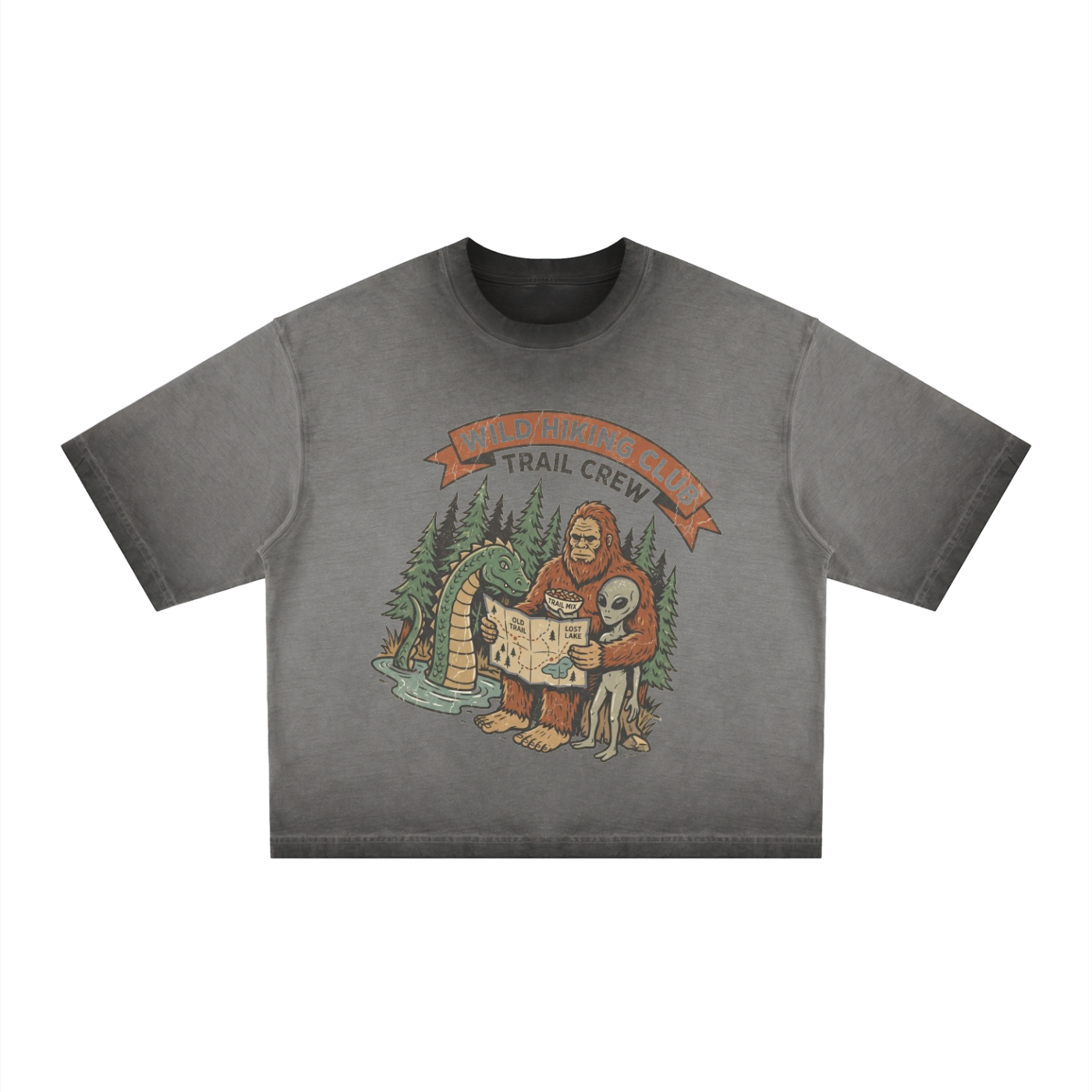 Mountain Peak Boxy Tee | Wild Hiking Club