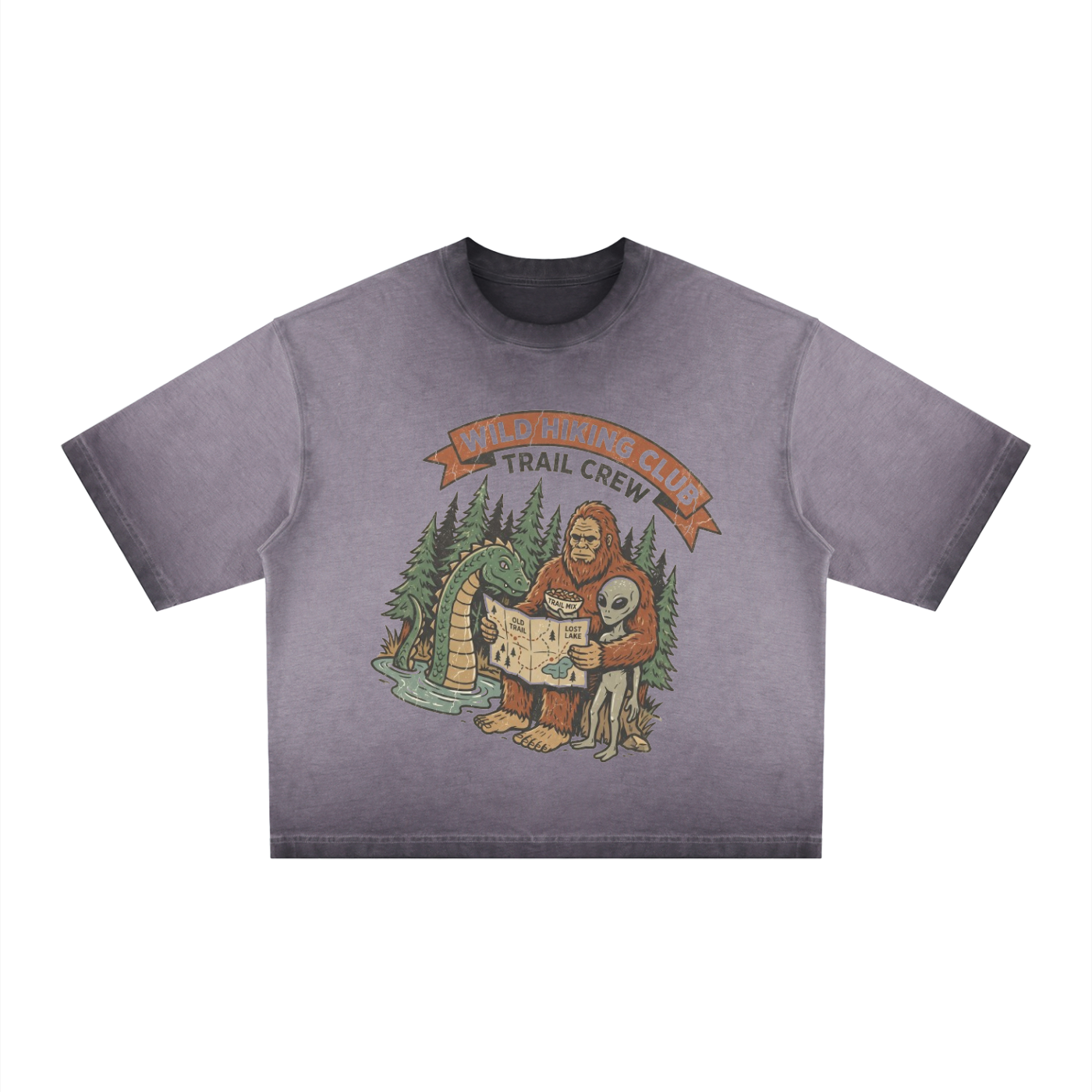 Mountain Peak Boxy Tee | Wild Hiking Club
