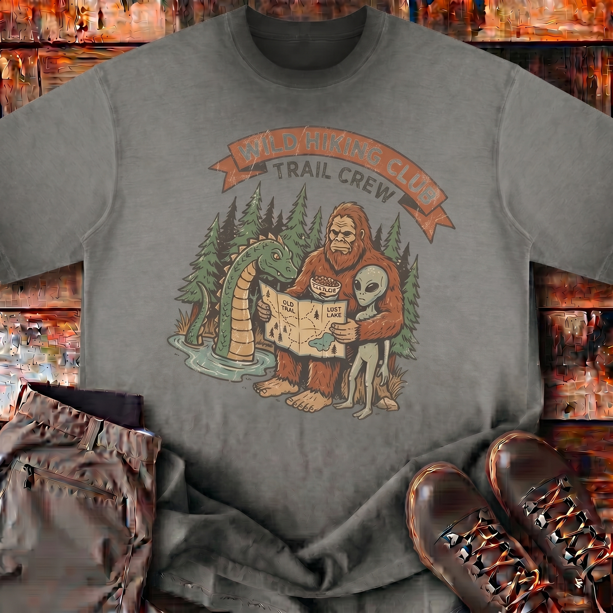 Mountain Peak Boxy Tee | Wild Hiking Club