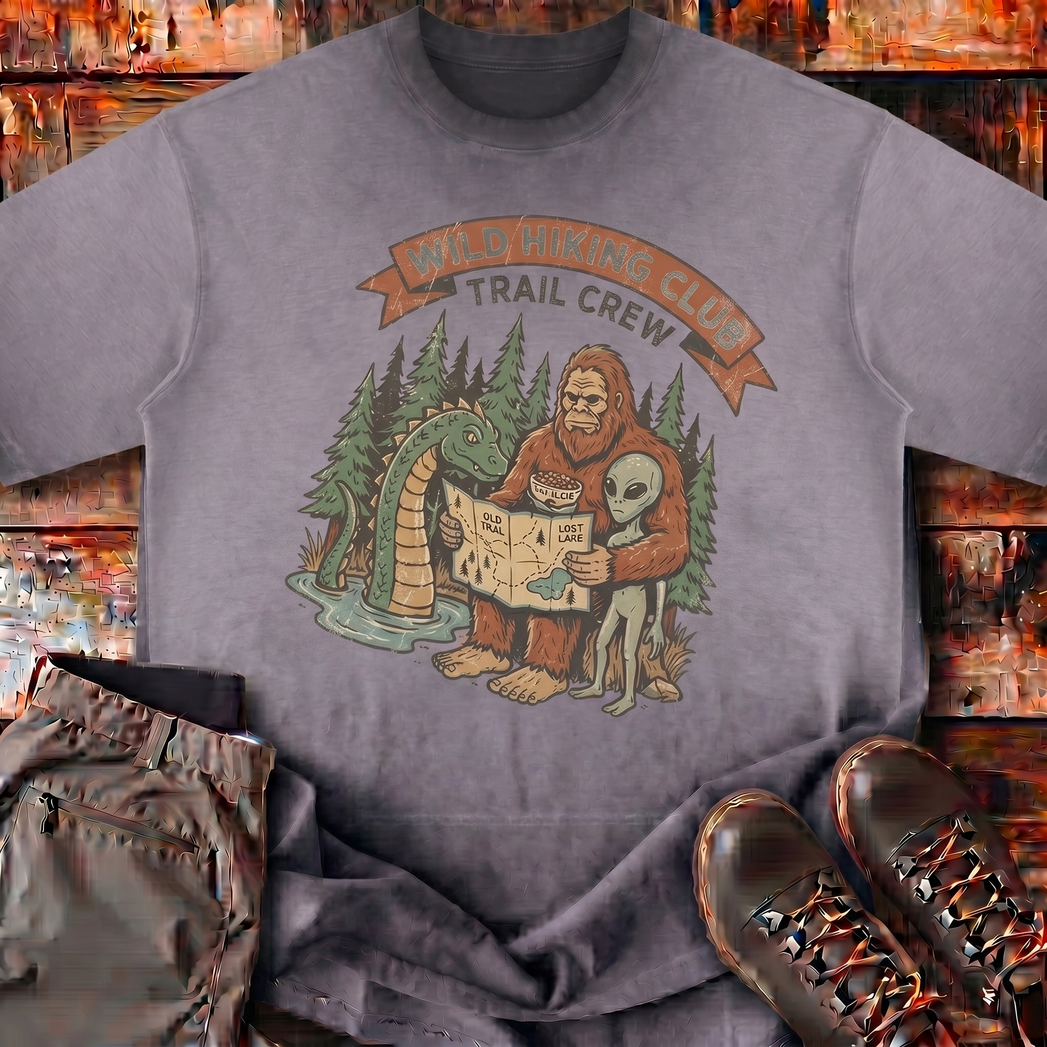 Mountain Peak Boxy Tee | Wild Hiking Club