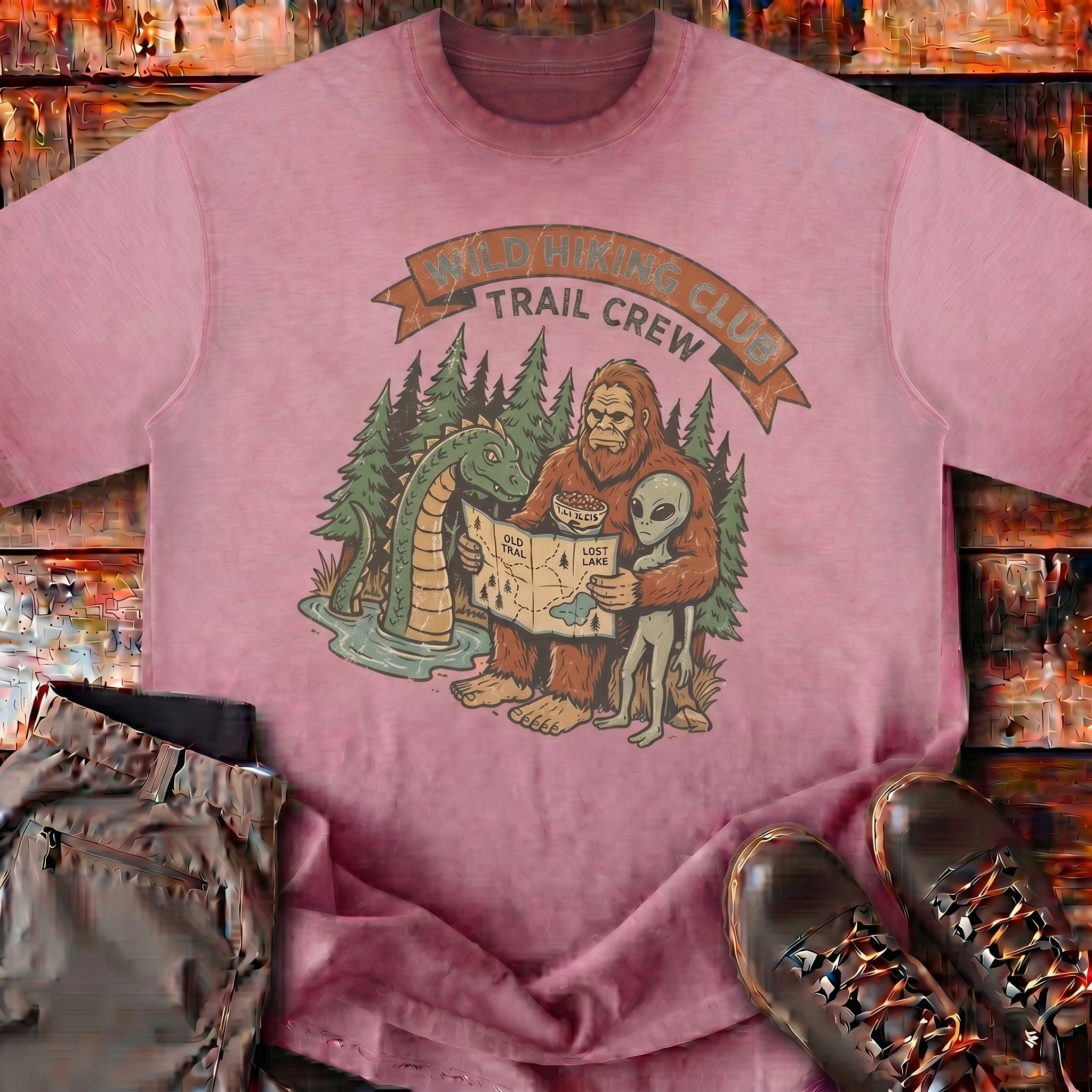 Mountain Peak Boxy Tee | Wild Hiking Club