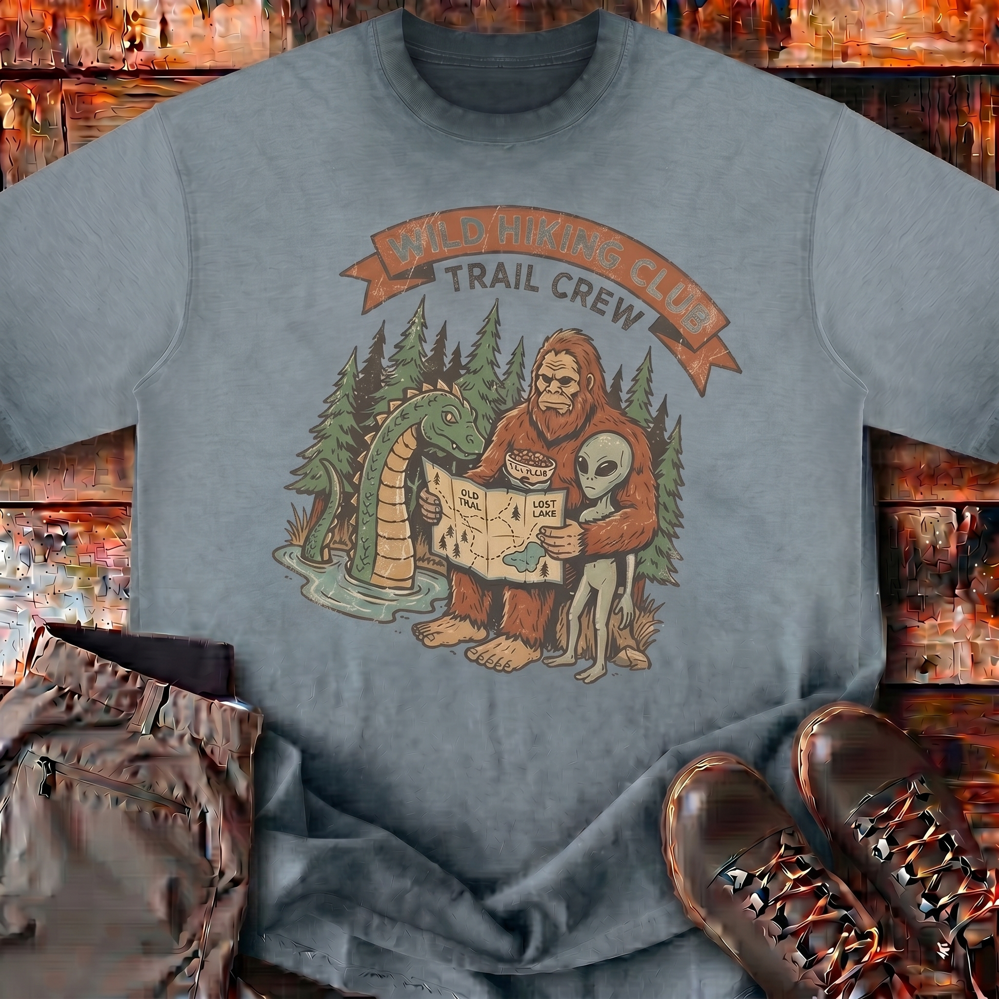 Mountain Peak Boxy Tee | Wild Hiking Club
