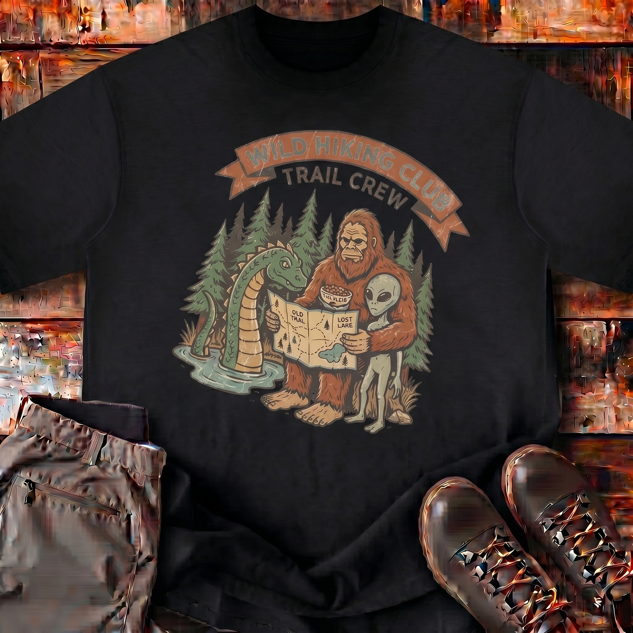 Mountain Peak Boxy Tee | Wild Hiking Club